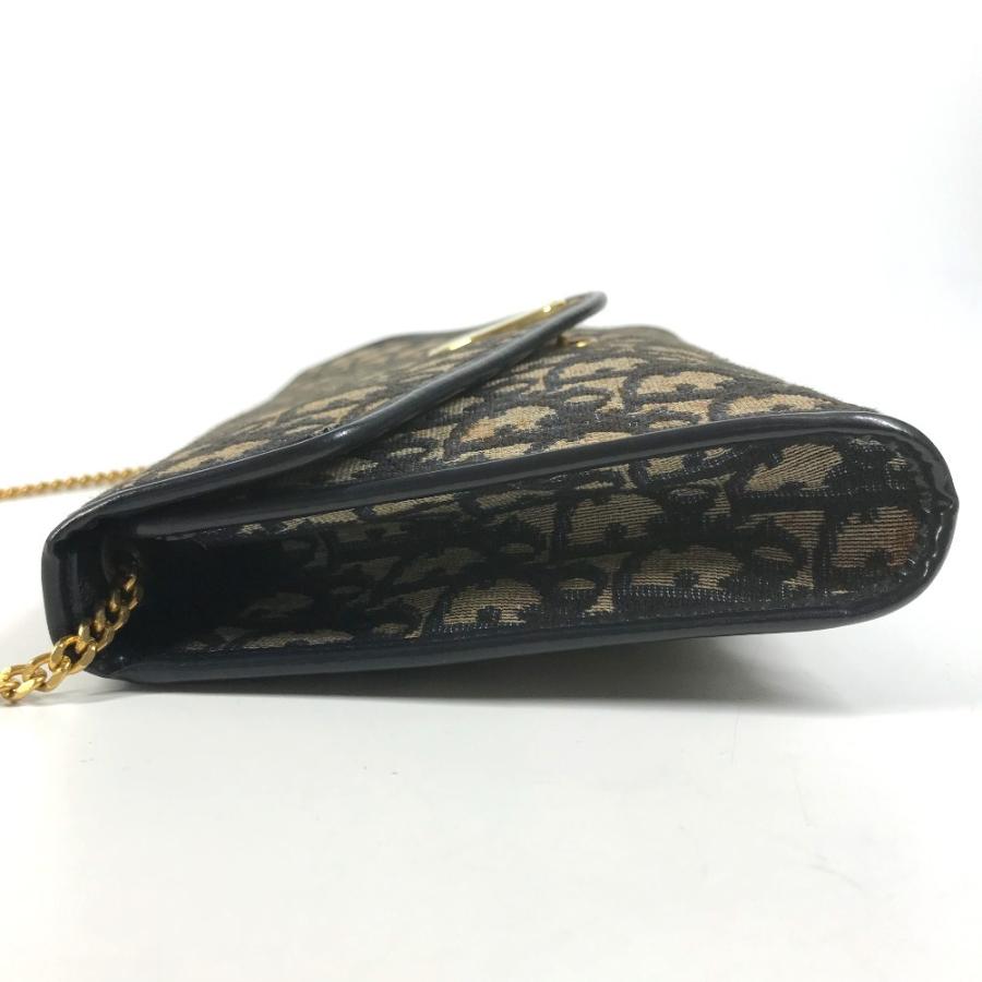 Dior ディオール トロッター ロゴ 肩掛け カバン フラップ 2WAYバッグ クラッチバッグ ヴィンテージ ショルダーバッグ ネイビー【中古】 |  | 03