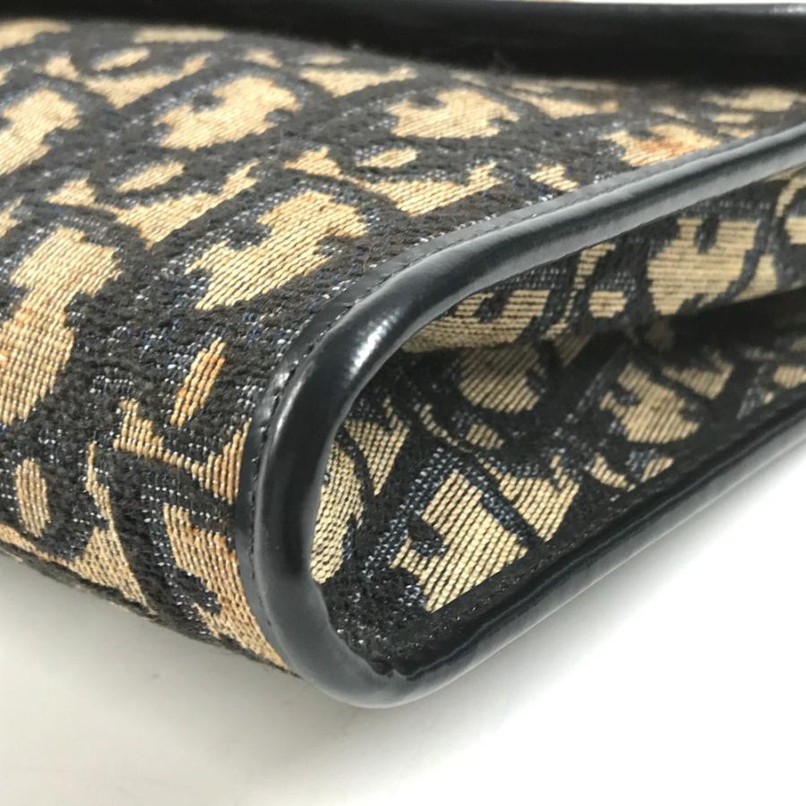 Dior ディオール トロッター ロゴ 肩掛け カバン フラップ 2WAYバッグ クラッチバッグ ヴィンテージ ショルダーバッグ ネイビー【中古】 |  | 05