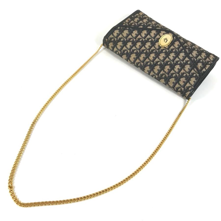 Dior ディオール トロッター ロゴ 肩掛け カバン フラップ 2WAYバッグ クラッチバッグ ヴィンテージ ショルダーバッグ ネイビー【中古】 |  | 06
