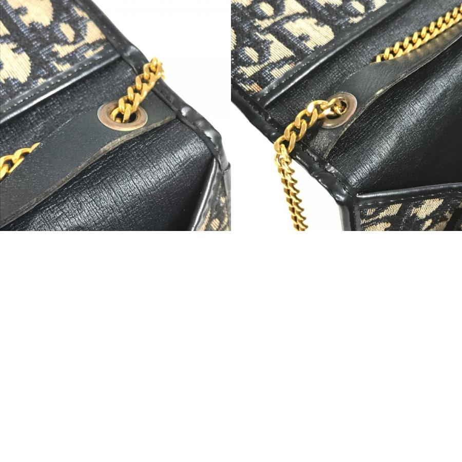Dior ディオール トロッター ロゴ 肩掛け カバン フラップ 2WAYバッグ クラッチバッグ ヴィンテージ ショルダーバッグ ネイビー【中古】 |  | 09