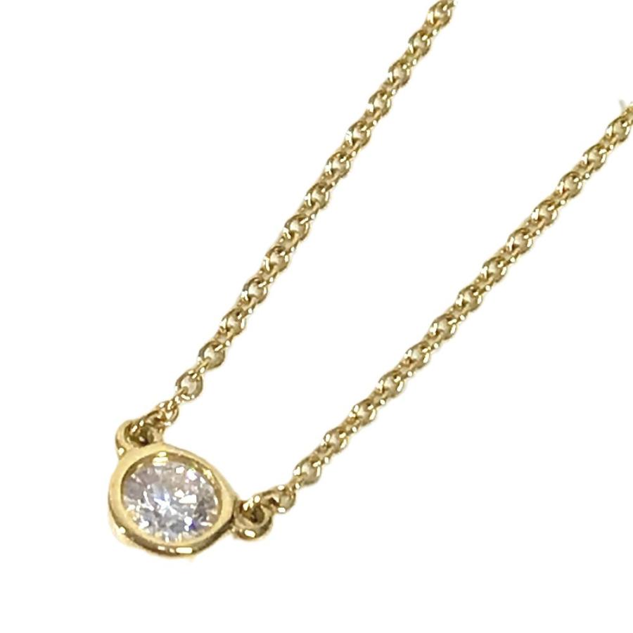 TIFFANY&Co. ティファニー バイザヤード ダイヤ 1PD チェーンネックレス 18K 金 K18  ダイヤモンド ネックレス レディース【中古】 | TIFFANY&Co. | 01