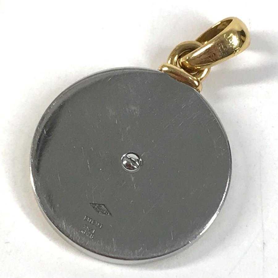 BVLGARI ブルガリ ホロスコープ ロゴ コンビ ネックレス アクセサリー ジュエリー K18 金 1PD ダイヤ  ペンダントトップ【中古】 | BVLGARI | 01