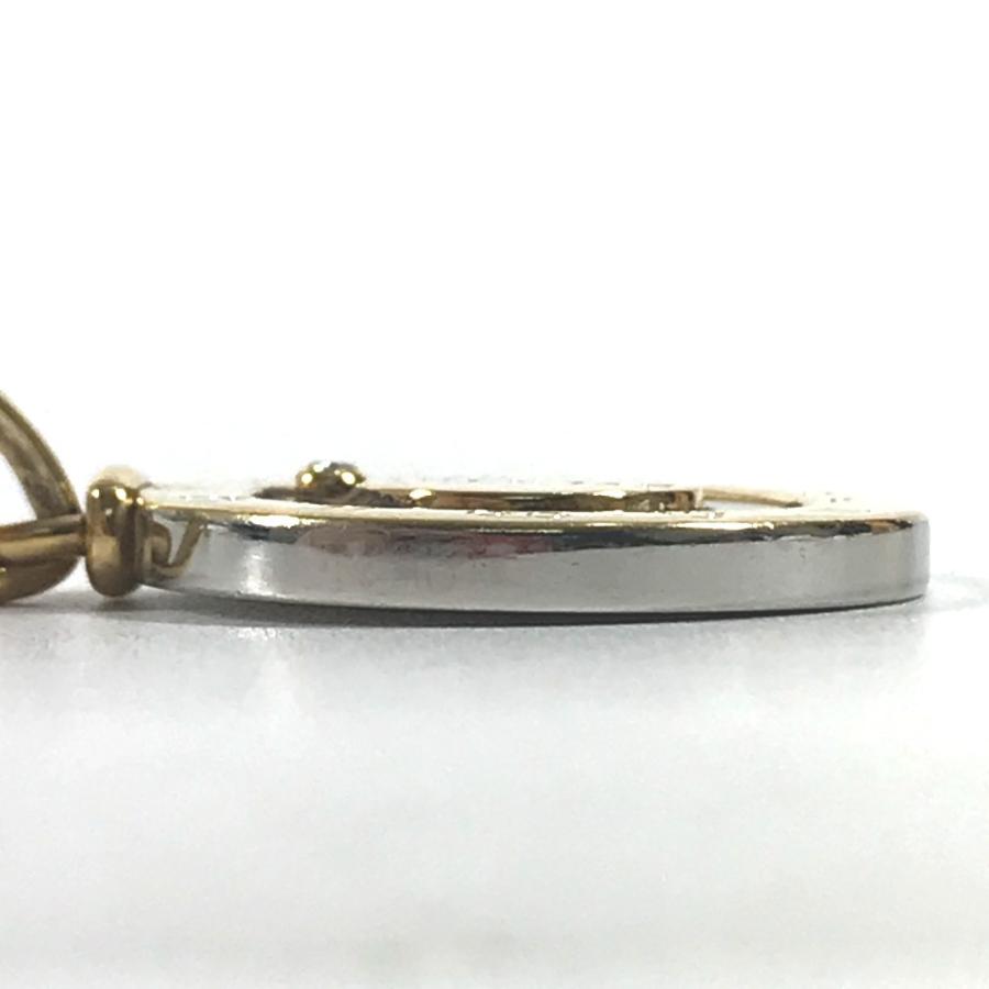 BVLGARI ブルガリ ホロスコープ ロゴ コンビ ネックレス アクセサリー ジュエリー K18 金 1PD ダイヤ  ペンダントトップ【中古】 | BVLGARI | 03
