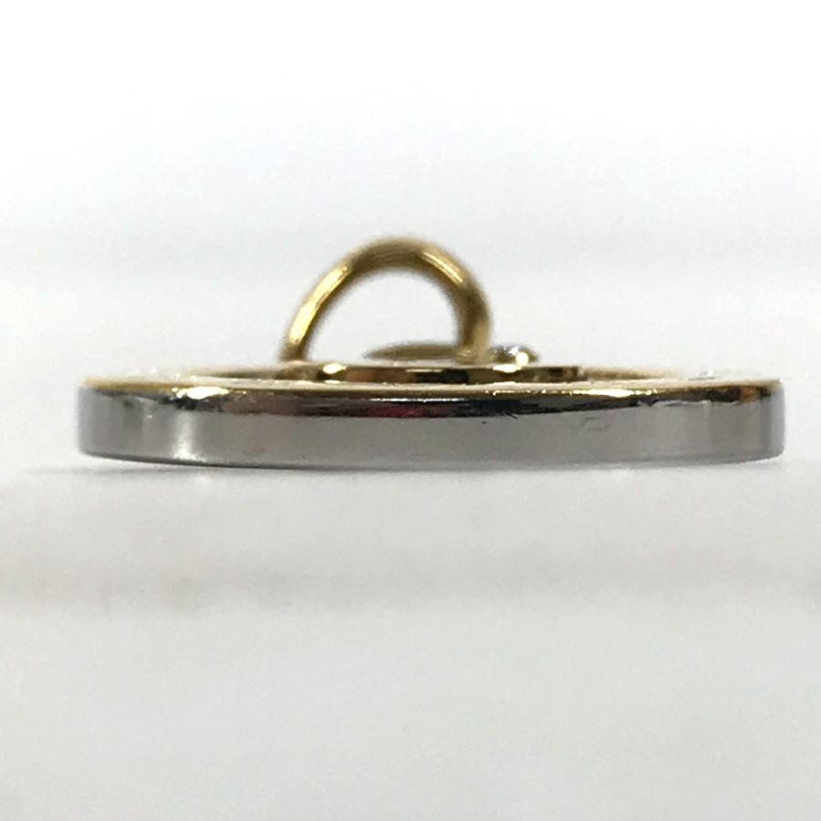BVLGARI ブルガリ ホロスコープ ロゴ コンビ ネックレス アクセサリー ジュエリー K18 金 1PD ダイヤ  ペンダントトップ【中古】 | BVLGARI | 04