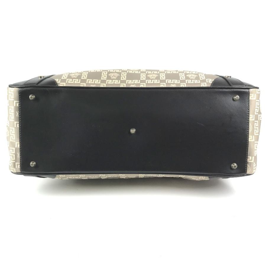 VERSACE ヴェルサーチ ロゴ メデューサ 肩掛け カバン トートバッグ ショルダーバッグ ベージュ ユニセックス【中古】 |  | 04