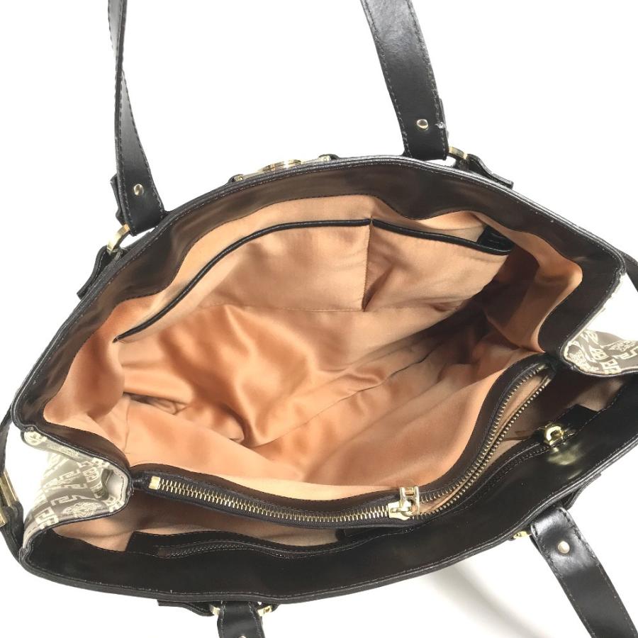 VERSACE ヴェルサーチ ロゴ メデューサ 肩掛け カバン トートバッグ ショルダーバッグ ベージュ ユニセックス【中古】 |  | 08