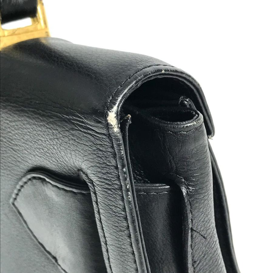 VERSACE ヴェルサーチ ロゴ メデューサ カバン フラップ トートバッグ ヴィンテージ ハンドバッグ ブラック ユニセックス【中古】 |  | 01