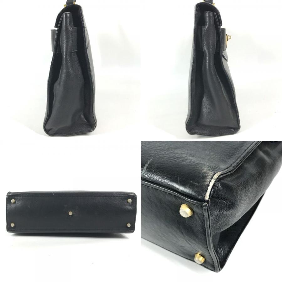 VERSACE ヴェルサーチ ロゴ メデューサ カバン フラップ トートバッグ ヴィンテージ ハンドバッグ ブラック ユニセックス【中古】 |  | 08