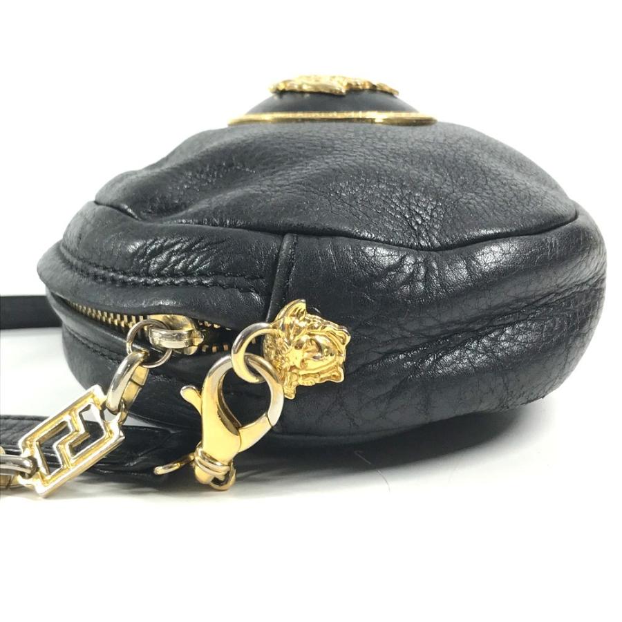 VERSACE ヴェルサーチ ロゴ ビッグ メデューサ 斜め掛け カバン ポシェット ヴィンテージ ショルダーバッグ ブラック ユニセックス【中古】 |  | 03