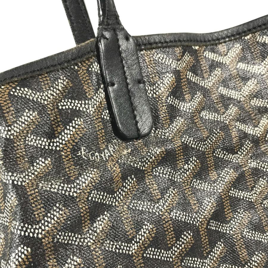 GOYARD ゴヤール サンルイPM サンルイ PM ポーチ付き トートバッグ カバン 肩掛け ショルダーバッグ ブラック ユニセックス【中古】 | GOYARD | 01
