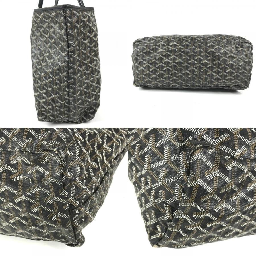 GOYARD ゴヤール サンルイPM サンルイ PM ポーチ付き トートバッグ カバン 肩掛け ショルダーバッグ ブラック ユニセックス【中古】 | GOYARD | 08