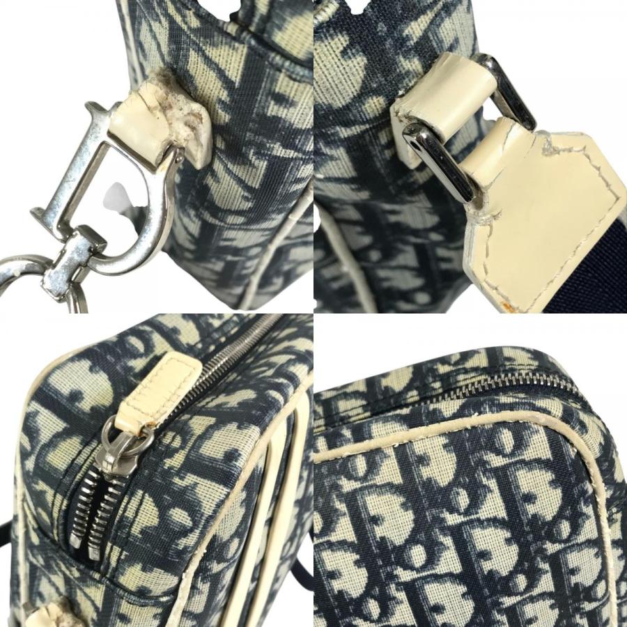 Dior ディオール ロゴ トロッター NO1 斜め掛け カバン ポシェット ショルダーバッグ ブルー ユニセックス【中古】 |  | 08