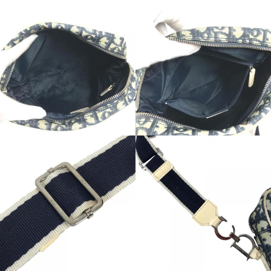 Dior ディオール ロゴ トロッター NO1 斜め掛け カバン ポシェット ショルダーバッグ ブルー ユニセックス【中古】 |  | 09