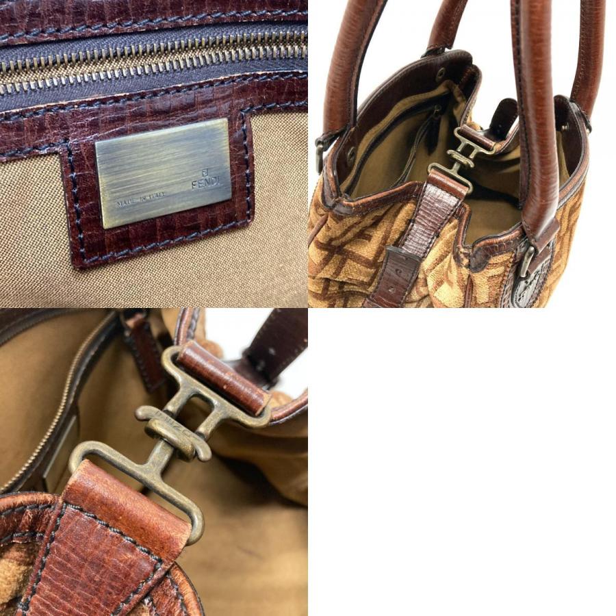 FENDI フェンディ ズッカ柄　ハンドバッグ FFロゴ FENDI フェンディ クラッチバッグ ポーチ ズッカ柄 FFロゴ 薄手