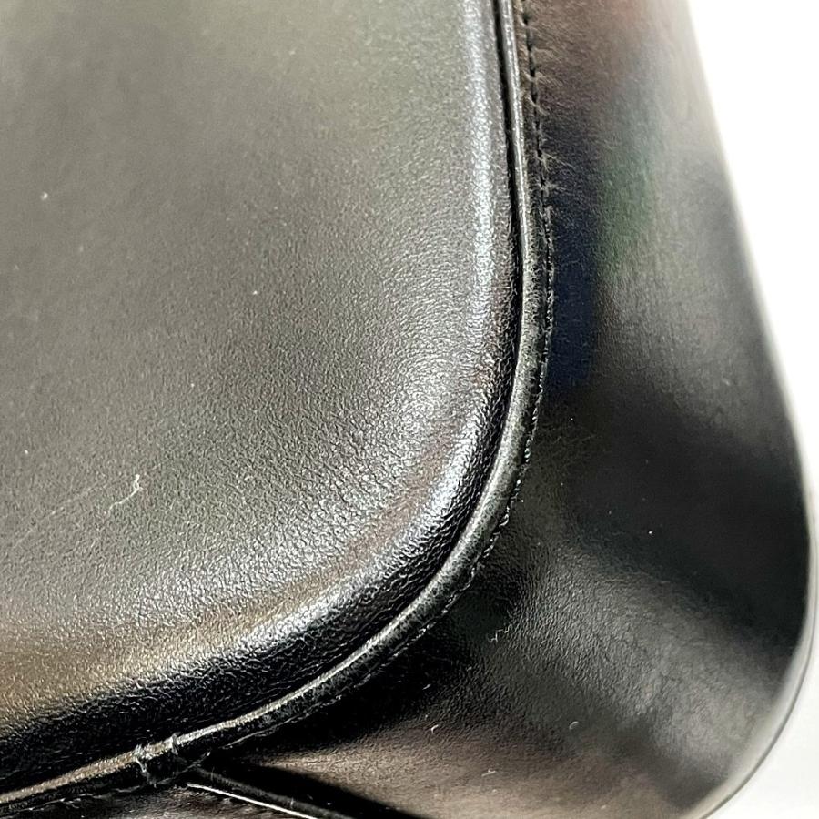 BURBERRY バーバリー チェック スクエア型 肩掛け ショルダーバッグ レザー ブラック×ベージュ レディース【中古】 | BURBERRY | 06