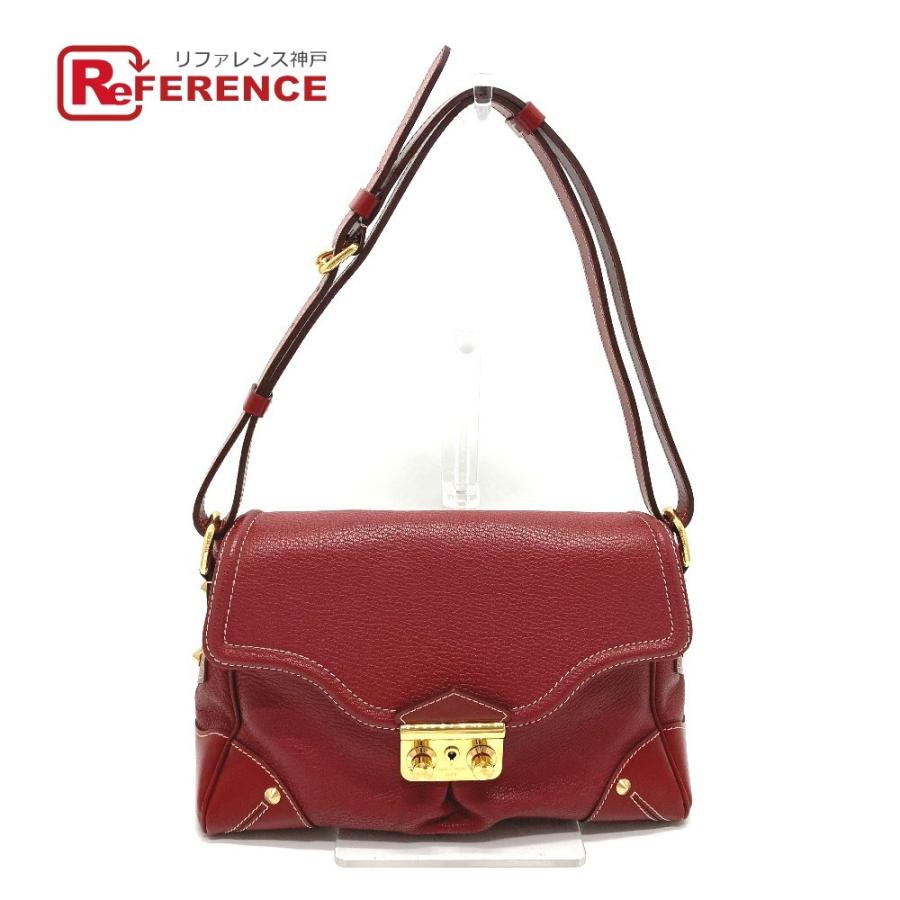 LOUIS VUITTON ルイヴィトン M95846 スハリ レセンシアル ハンドバッグ ワンショルダー ショルダーバッグ スハリレザー レッド系【中古】 | LOUIS VUITTON