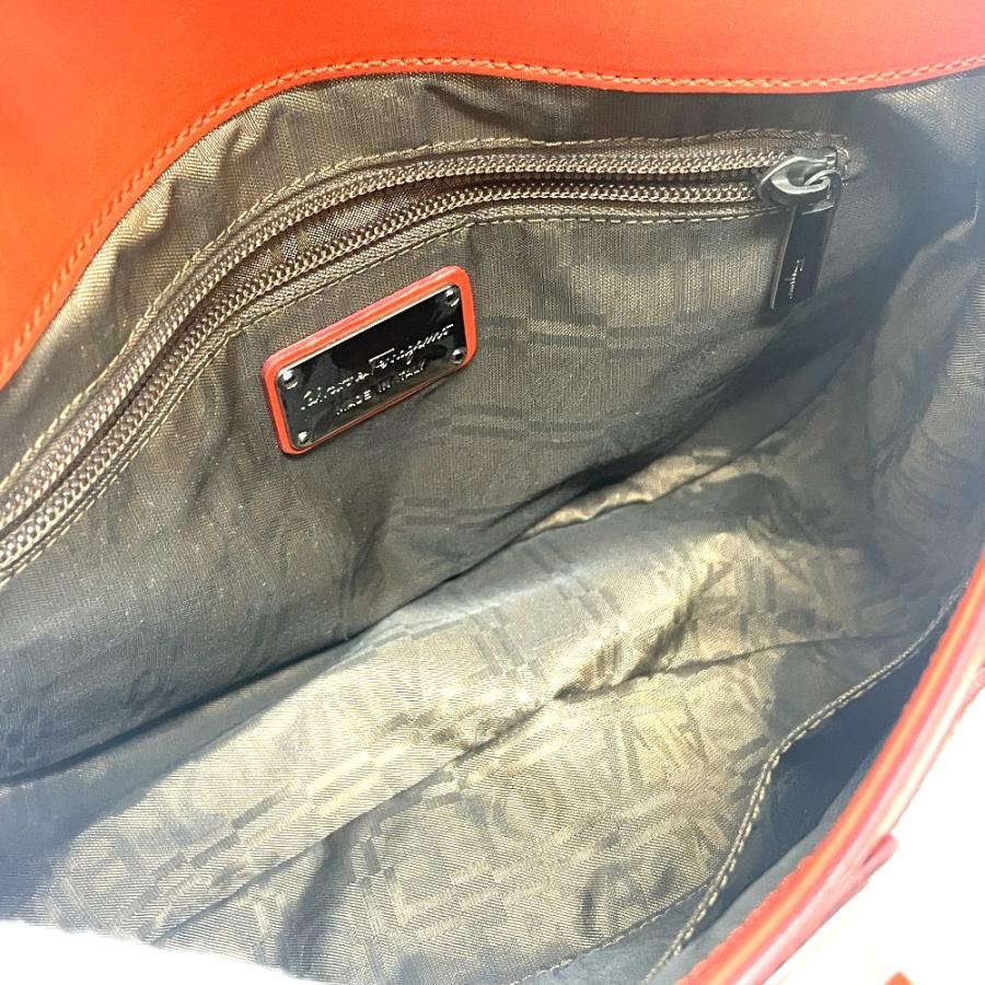Salvatore Ferragamo サルヴァトーレフェラガモ 7899 カバン バッグ ハンドバッグ テラコッタ レッド系 レディース【中古】 |  | 07