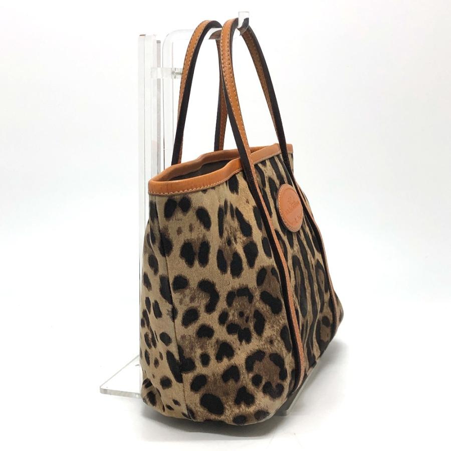 DOLCE&GABBANA ドルチェアンドガッバーナ レオパード ヒョウ柄 カバン ハンドバッグ ドルガバ トートバッグ ブラウン×オレンジ 【中古】 |  | 02