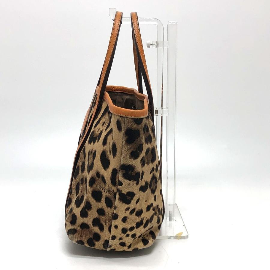 DOLCE&GABBANA ドルチェアンドガッバーナ レオパード ヒョウ柄 カバン ハンドバッグ ドルガバ トートバッグ ブラウン×オレンジ 【中古】 |  | 03