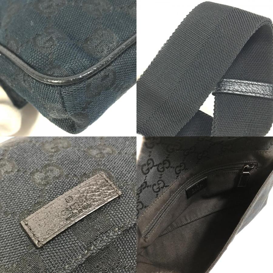 GUCCI グッチ 146304 ベルトバッグ ボディバッグ カバン ボディバッグ GG ウエストバッグ ブラック メンズ【中古】 | GUCCI | 08