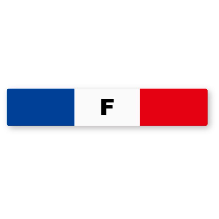ビークルIDステッカー フランス 再帰反射 国識別 欧州 ルノー カングー プジョー 2008 3008 | 