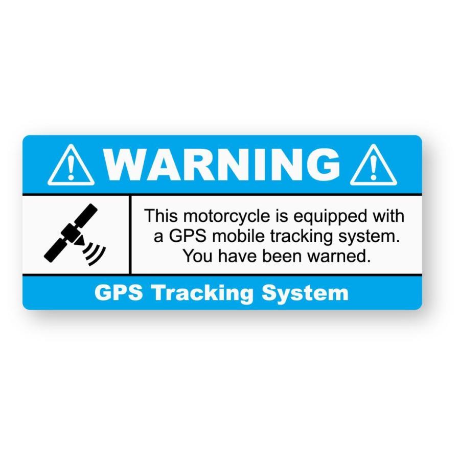 GPS盗難防止ステッカー(オートバイ用) 再帰反射 セキュリティー ダミー イモビライザー 防犯 バイク | 
