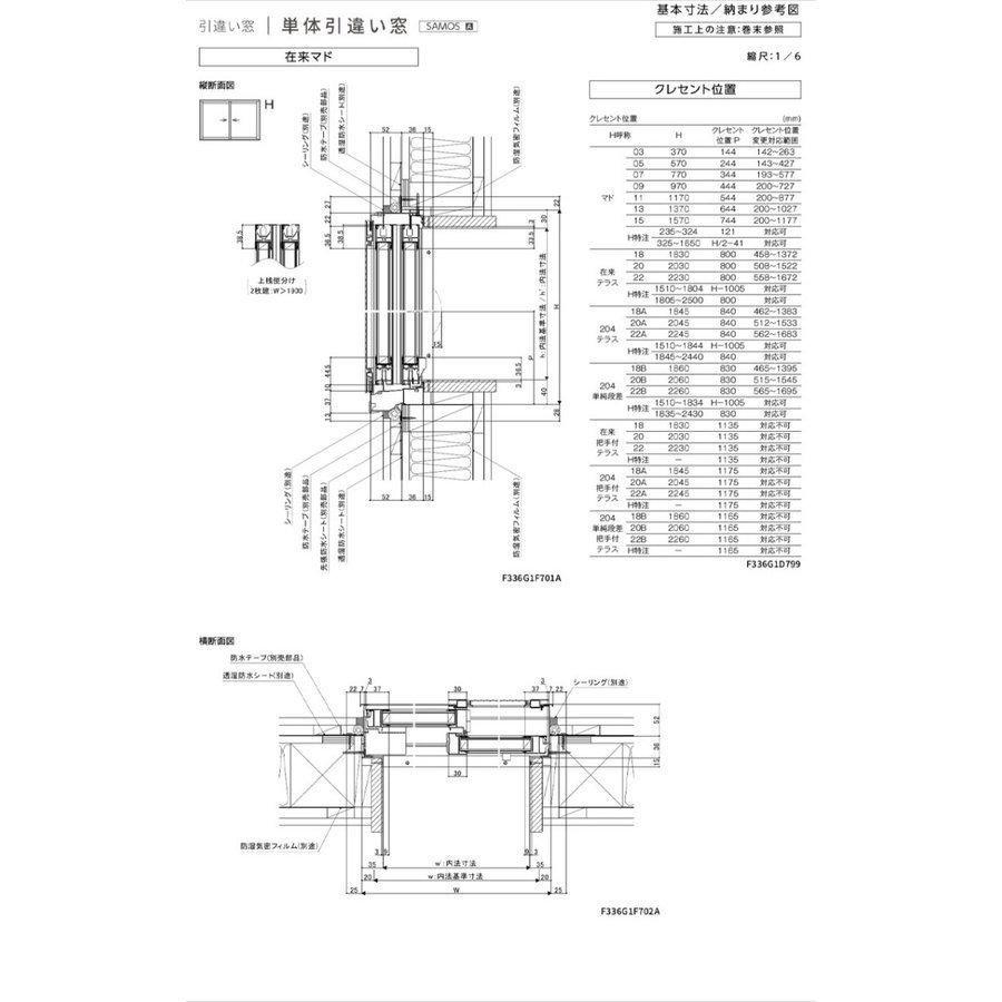 LIXIL（リクシル） FG-A サーモスA 防火 単体引違い窓 13320（w1370mm 