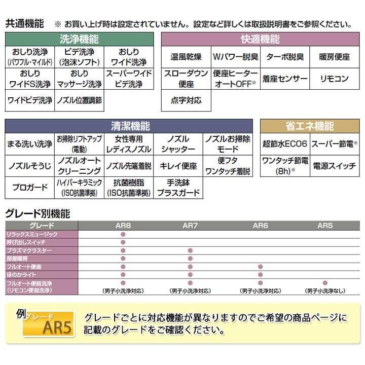 [YBC-A10H_BN8+DT-387JHN_BN8]　INAX　リクシル　アステオ　リトイレ　D-387JHN　床排水　排水芯200〜530mm　手洗付　リフォーム｜reform-peace｜02