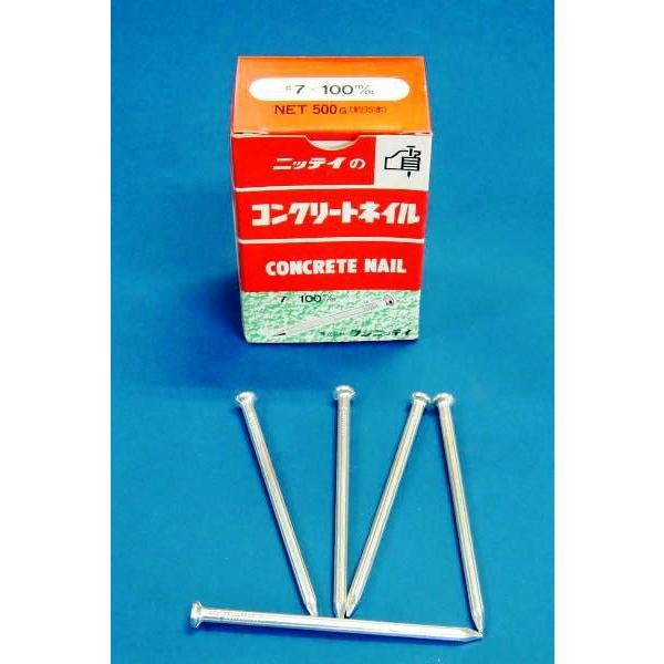 アマテイ コンクリート釘 ＃7×100mm 500g/箱 : リフォーム良品店