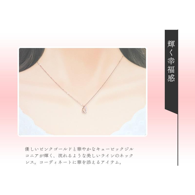 リボン済＆紙袋 4℃ ネックレス カナル ヨンドシー 正規品 ペンダント canal レディース ドロップモチーフ 4ドシー_8