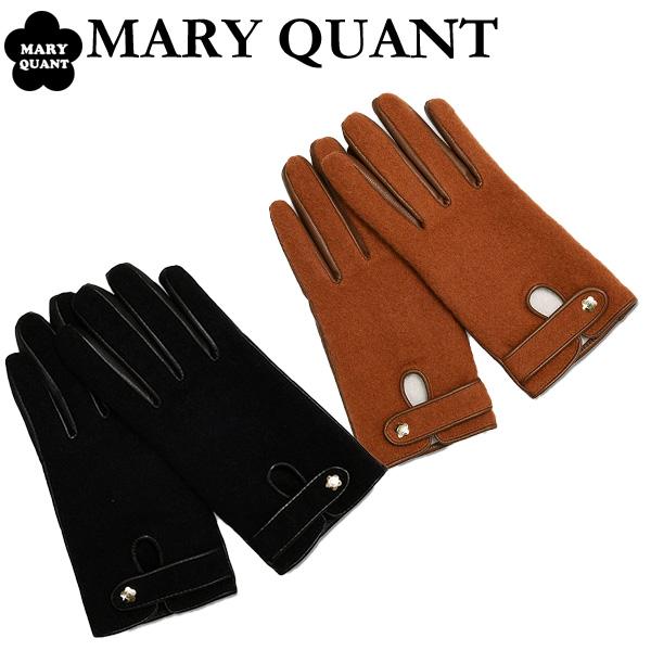 再再販 防寒具 グローブ 手袋 マリクワ マリークワント クリスマス 手袋 Quant Mary 新品 ラッピング無料 ブランド クリスマス タッチパネル可 Quant Mary フラノ ゴート ロゴ やぎ革 財布 帽子 ファッション小物