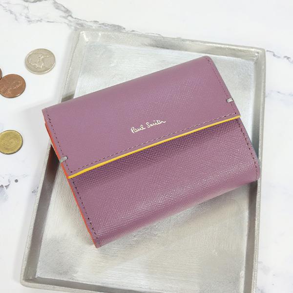 ほぼ未使用 ポールスミス 財布 Paul Smith レディース 3つ折りミニ財布 カラードエッジ 845429 W543 BPW543 LV3PNW0643 【A2356639968】(13816円)