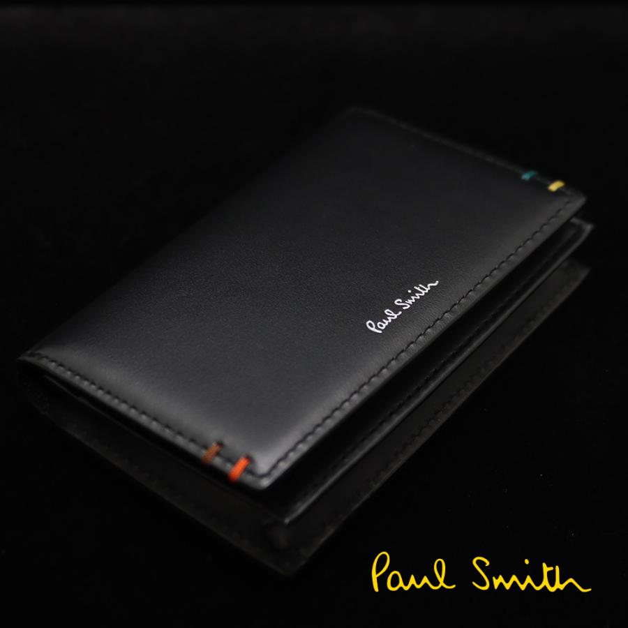 810 新品 ポールスミス ハイライトステッチ カードケース 名刺入れ Paul Smith（ポール・スミス） カードケース メンズ 名刺入れ ハイ