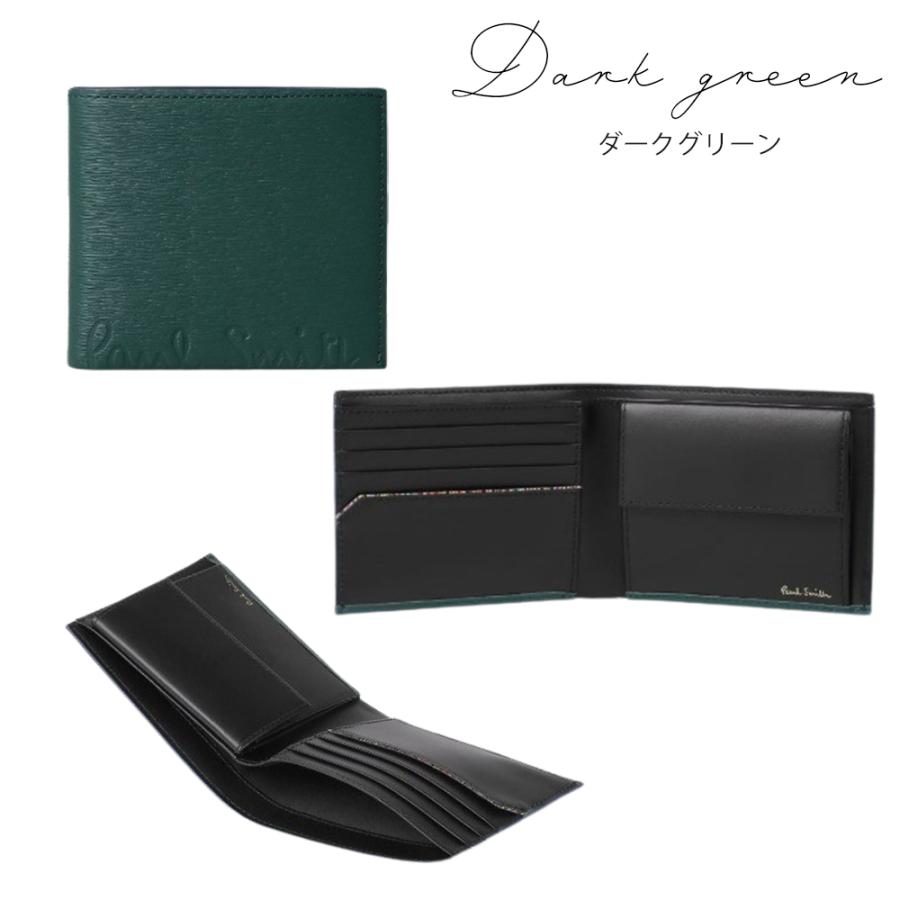 Paul Smith（ポール・スミス） メンズ クロップドロゴ 2つ折り財布