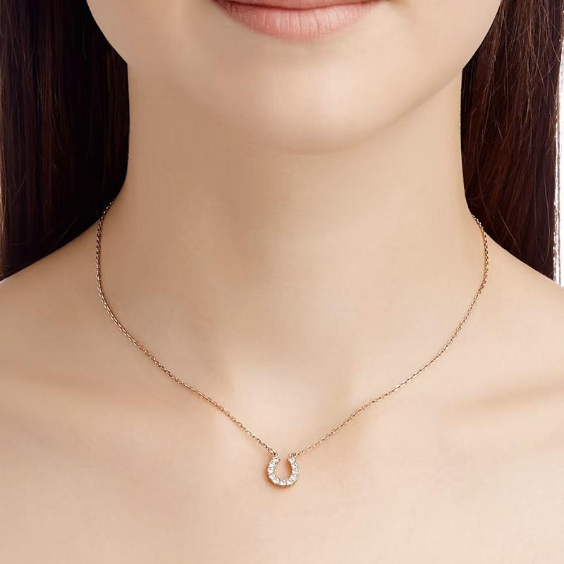 SWAROVSKI スワロフスキー ネックレス ペンダント ホワイト 馬蹄 SWAROVSKI スワロフスキー ネックレス ペンダント ホワイト 馬蹄