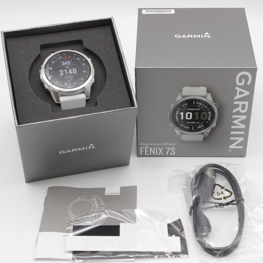 fenix 7 【新品】GARMIN 7S Silver/Whitestone 010-02539-07 スマート 