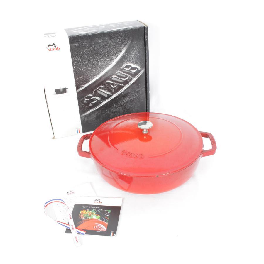 新品 ストウブ ブレイザー・ソテーパン 28cm チェリー 40511-474 Staub（ストウブ） ブレイザー ソテーパン 28cm チェリー 40511-474
