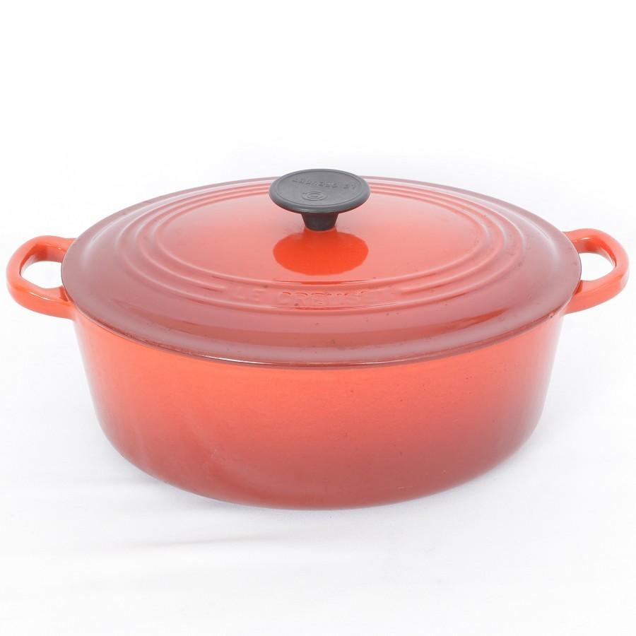 ル・クルーゼ ホーロー 鍋 オーバル 27 cm チェリーレッド-