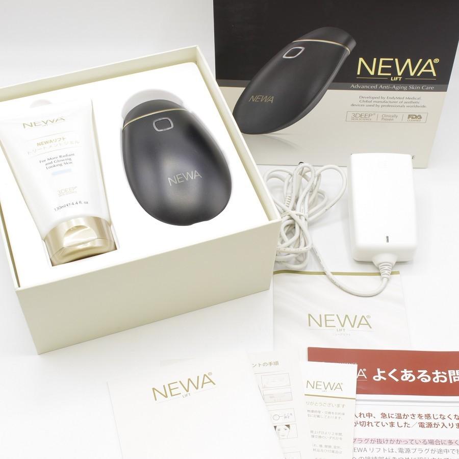 【美品】ニューアリフト 新品アップジェル付き 家庭用サブマイクロ波RF美顔器 スマートブラック newaLIFT ビューテリジェンス 本体 | 