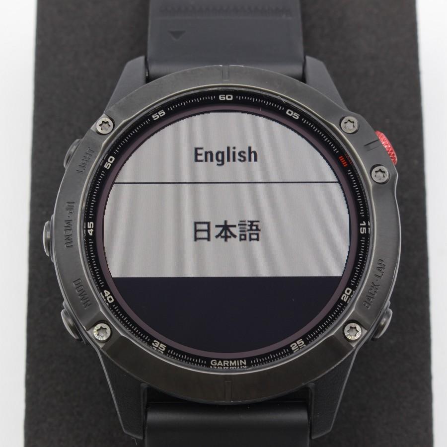 【美品】Garmin fenix 6 Pro Dual Power Ti Carbon Gray DLC/Carbon Gray DLC Ti 010-02410-35 スマートウォッチ 本体 |  | 02