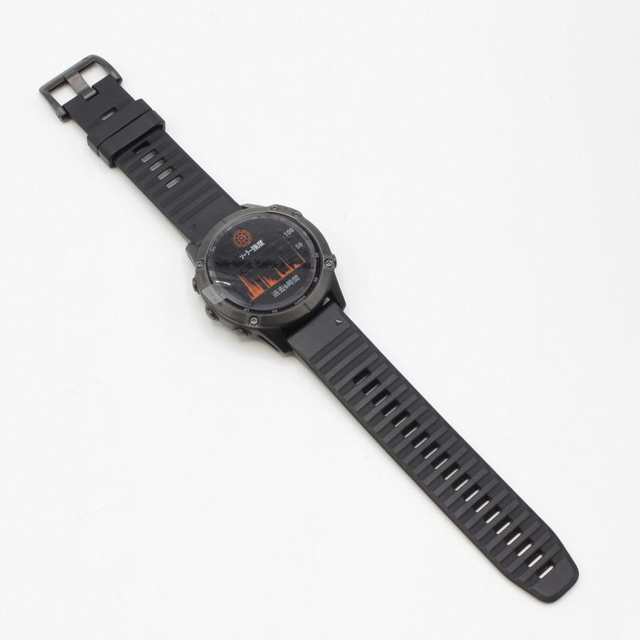 【美品】Garmin fenix 6 Pro Dual Power Ti Carbon Gray DLC/Carbon Gray DLC Ti 010-02410-35 スマートウォッチ 本体 |  | 04