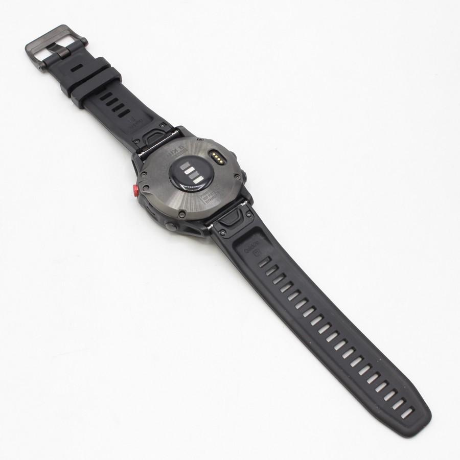 【美品】Garmin fenix 6 Pro Dual Power Ti Carbon Gray DLC/Carbon Gray DLC Ti 010-02410-35 スマートウォッチ 本体 |  | 05
