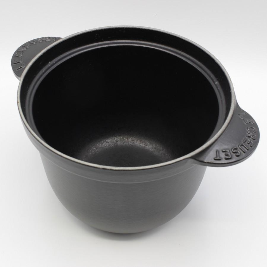 【美品】ル・クルーゼ ココット・エブリィ 18cm マットブラック 21110-18-00 ホーロー 両手鍋 本体 | ココット・エブリィ | 02