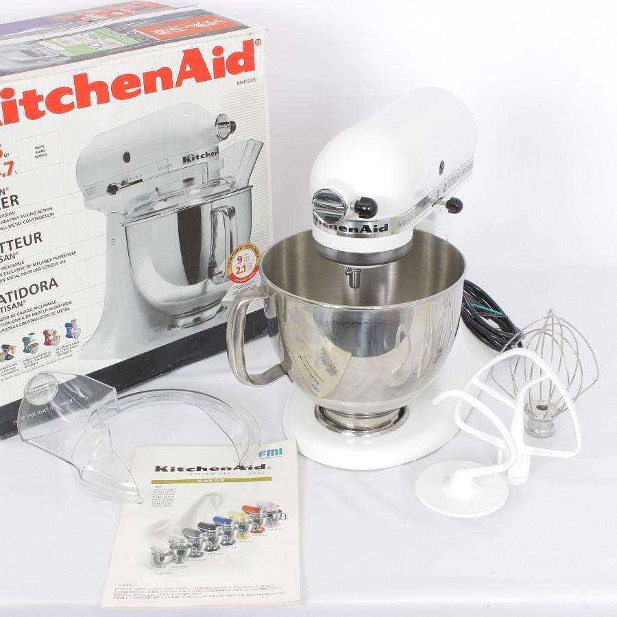 【美品】キッチンエイド KSM150WH ホワイト スタンドミキサー 本体 | KitchenAid