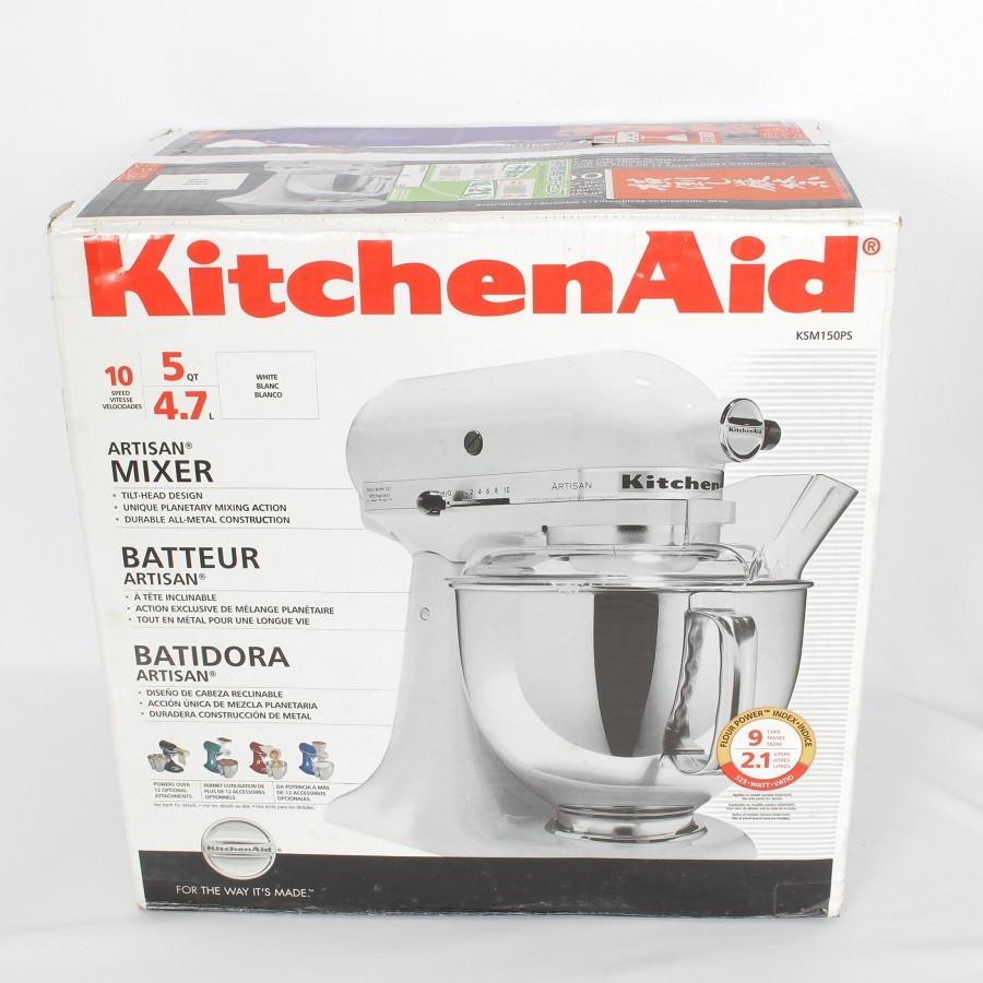 【美品】キッチンエイド KSM150WH ホワイト スタンドミキサー 本体 | KitchenAid | 12