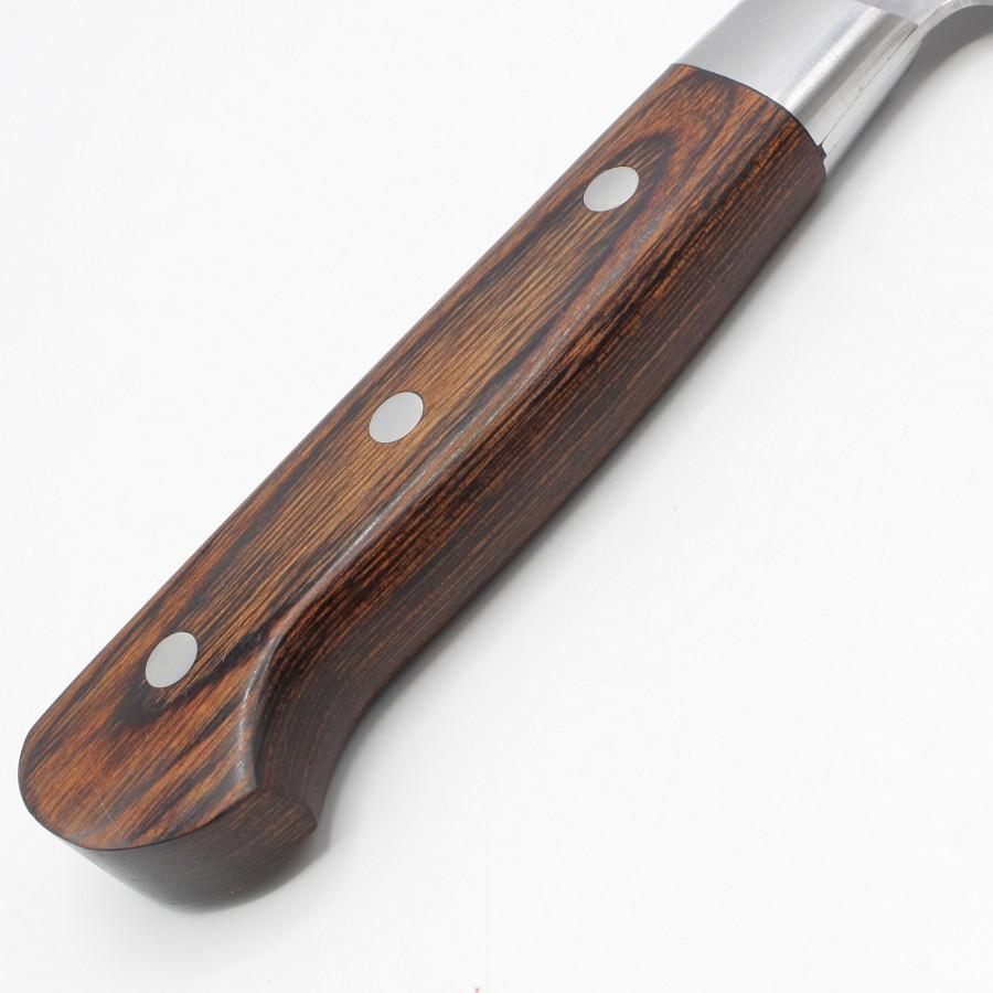 堺實光 ミルフィーユ 牛刀 槌目 割込 ダマスカス鋼 八寸 鍔付柄 刃渡り約240mm 洋包丁 |  | 02