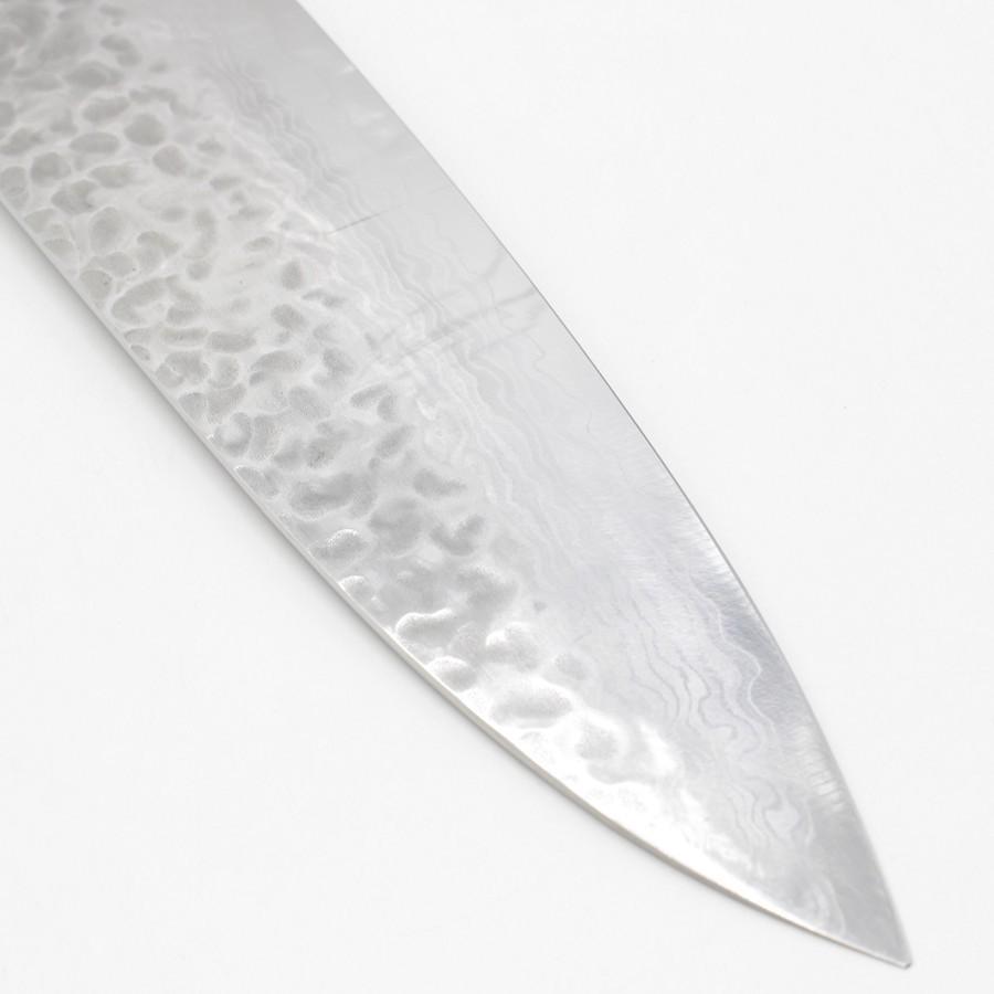 堺實光 ミルフィーユ 牛刀 槌目 割込 ダマスカス鋼 八寸 鍔付柄 刃渡り約240mm 洋包丁 |  | 08