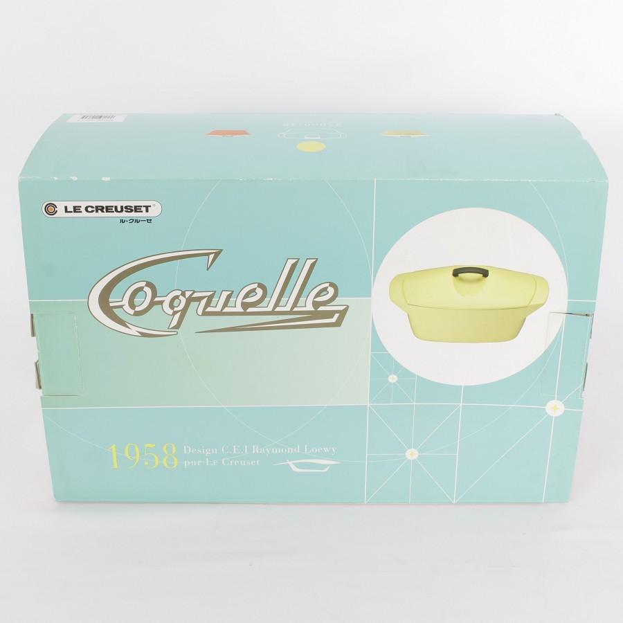 ル・クルーゼ コケル 復刻版 パステルイエロー 25060-28-79 28cm ホーロー 両手鍋 Coquelle 本体 | Le Creuset | 08