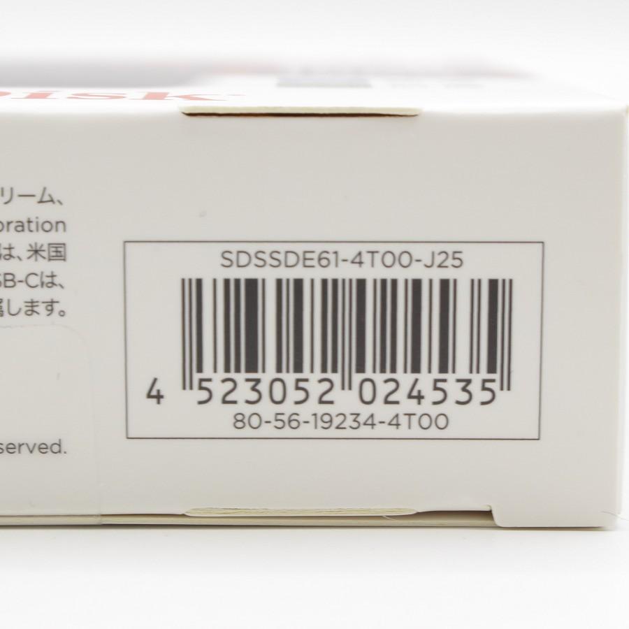 【新品/未開封】サンディスク エクストリーム ポータブルSSD V2 4TB SDSSDE61-4T00-J25 外付けSSD 本体 |  | 04