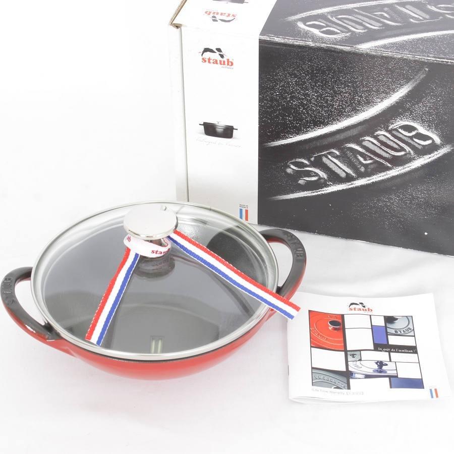 ストウブ STAUB ベビーウォック チェリーレッド 鍋 16cm｜Yahoo!フリマ